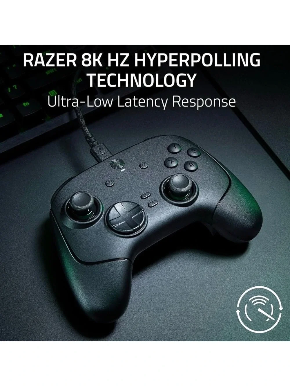 Razer Wired Esports Controller with 8K Hz Hyperpolling, Swappable TMR Thumbstick